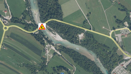 Delna zapora volčanskega mostu