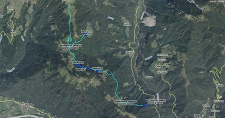 Betoniranje ceste do planin Sleme in Medrje