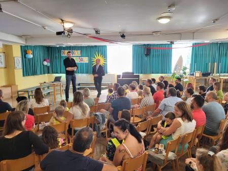 Sprejem prvošolcev na Mostu na Soči (Mojca Kragelj)